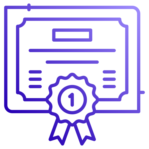 Certifacate free icon