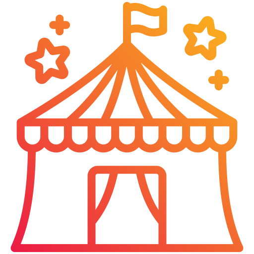 Карнавальная палатка бесплатно иконка