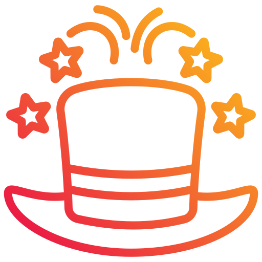 sombrero de mago icono gratis