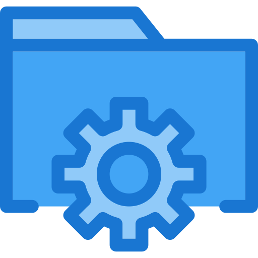 Folder Deemak Daksina Blue icon