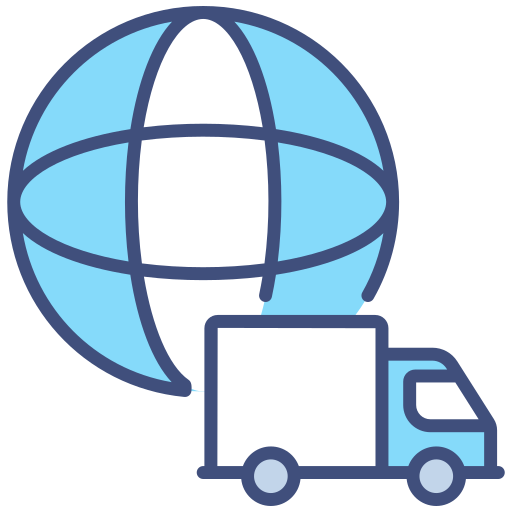 Global delivery free icon