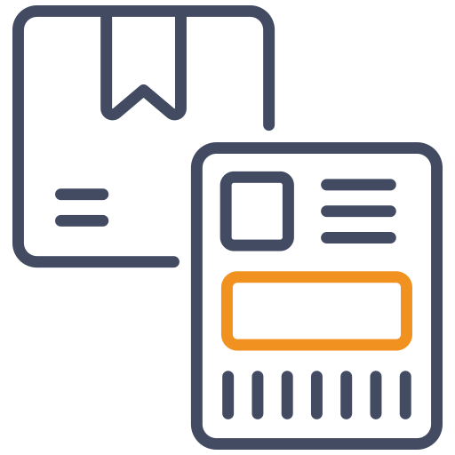 etiqueta de envío icono gratis