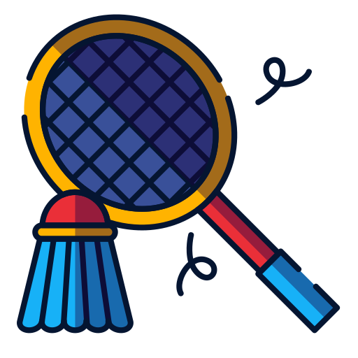 juego de bádminton icono gratis