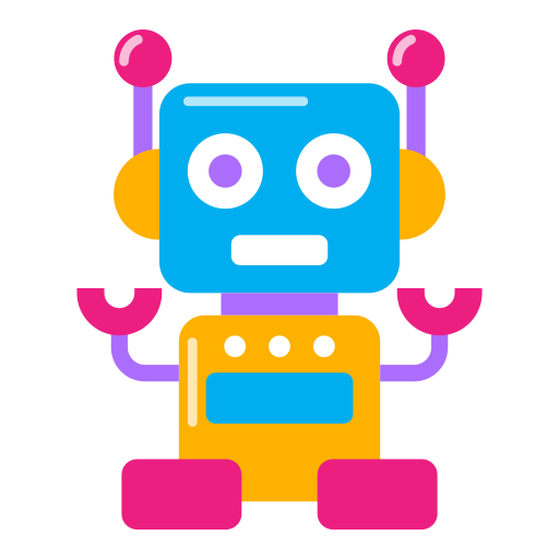 robot de juguete icono gratis