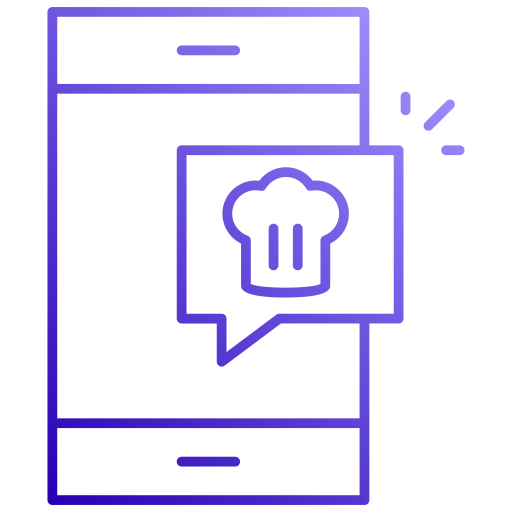 aplicación de cocina icono gratis