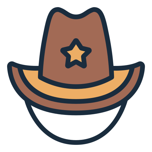 sombrero de vaquero icono gratis