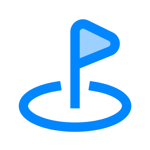 bandera de golf icono gratis