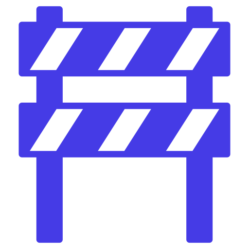 barrera icono gratis