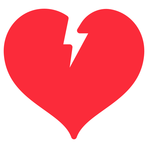 corazón roto icono gratis