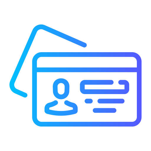 tarjeta de identificación icono gratis