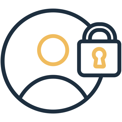 seguridad de datos icono gratis