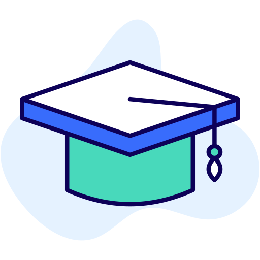 gorro de graduación icono gratis