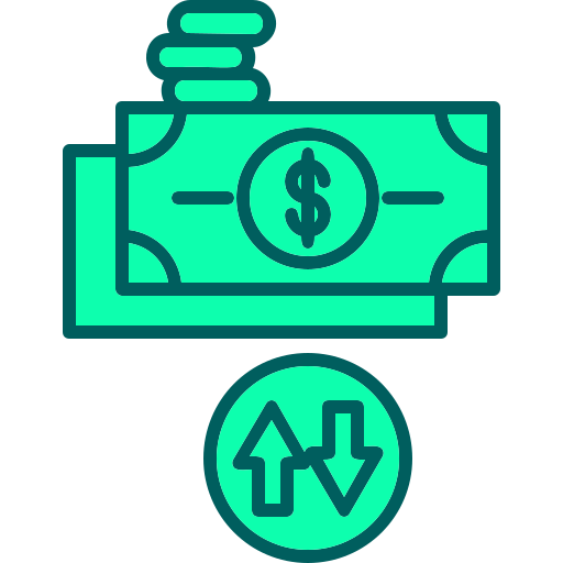 Денежный поток бесплатно иконка