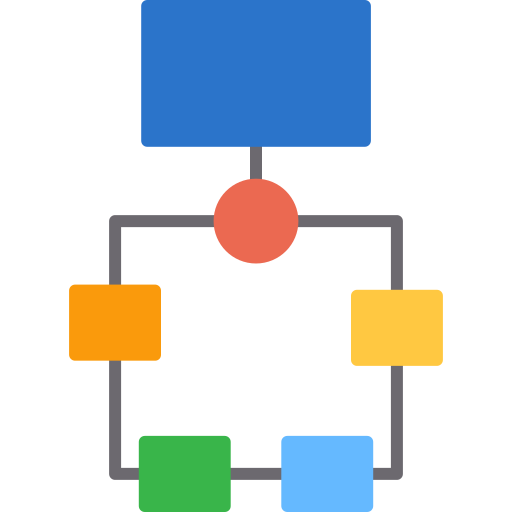 diagrama de flujo icono gratis