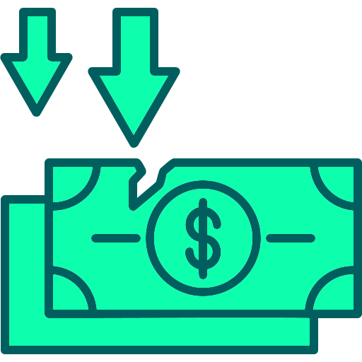 bancarrota icono gratis