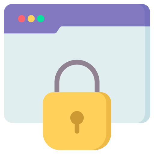 seguridad web icono gratis