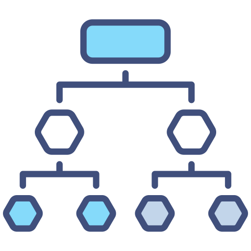 Árbol de decisión icono gratis