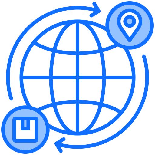envio para todo o planeta grátis ícone