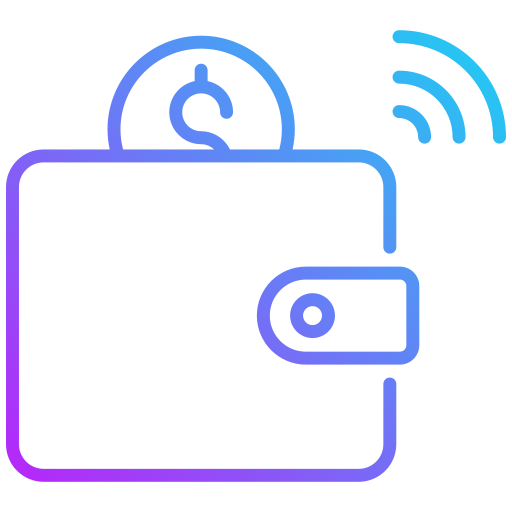 billetera digital icono gratis