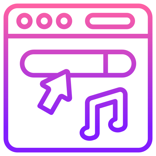 búsqueda de música icono gratis