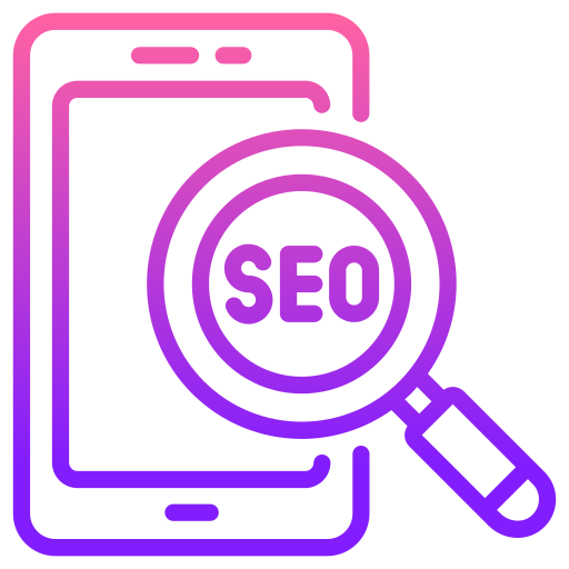 seo móvil icono gratis