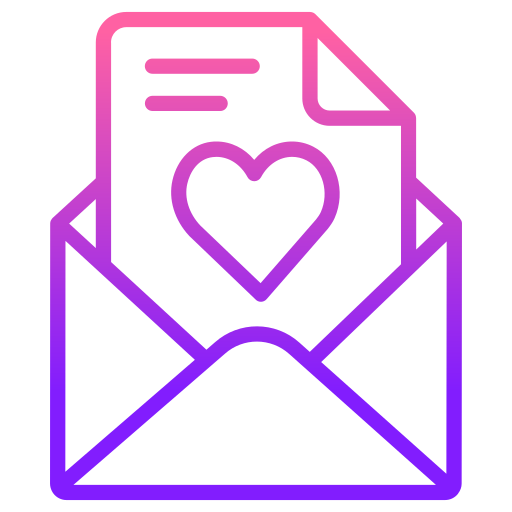 carta de amor grátis ícone