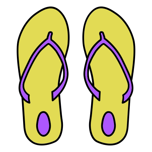 chancletas icono gratis