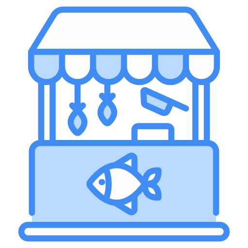 pescadería icono gratis