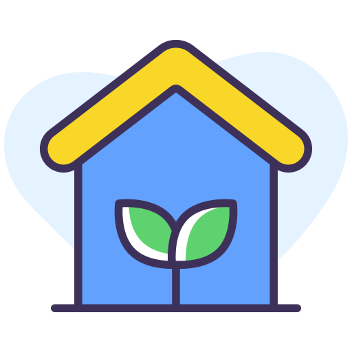 maison écologique Icône gratuit