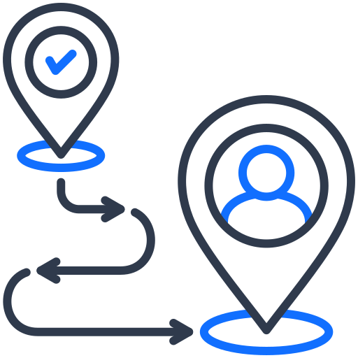 parcours client Icône gratuit