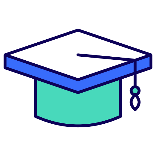 gorro de graduación icono gratis