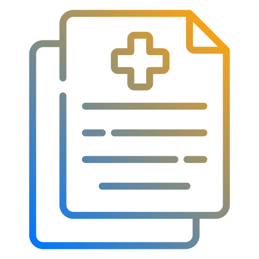 informe médico icono gratis