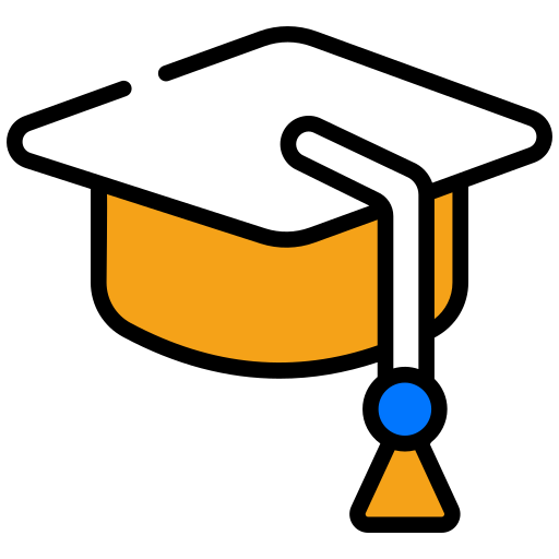 sombrero de graduacion icono gratis