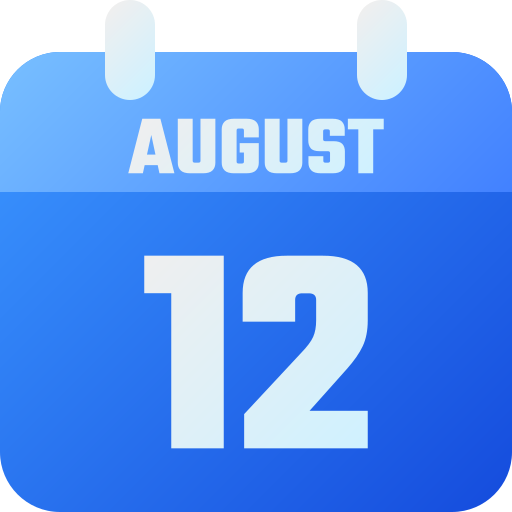 12. august kostenlos Icon 12. august kostenlos Icon