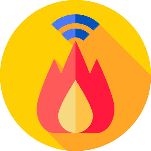 Alarma de incendios icono gratis