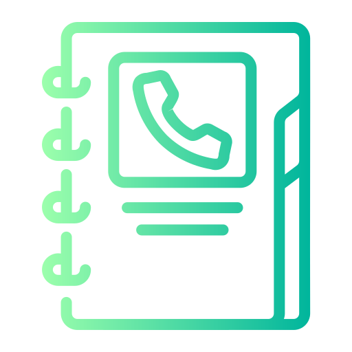 directorio telefónico icono gratis