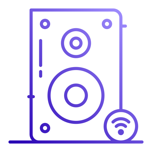 altavoz de graves inteligente icono gratis