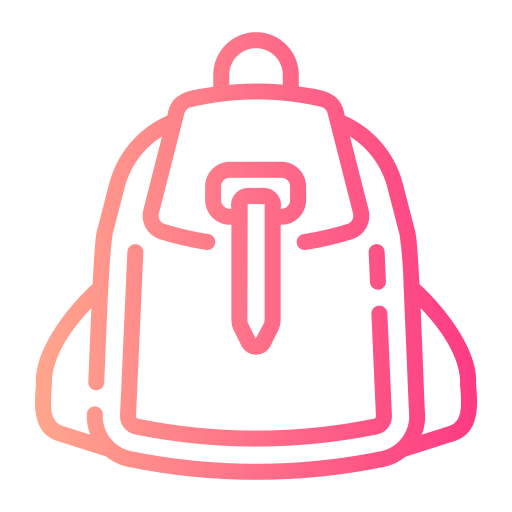 bolsa para la escuela icono gratis