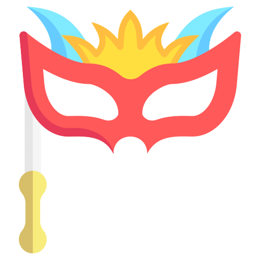 máscara de mascarada icono gratis