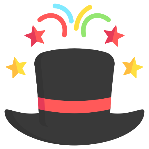 sombrero de mago icono gratis
