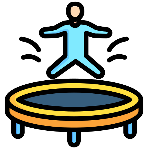 salto de trampolín icono gratis