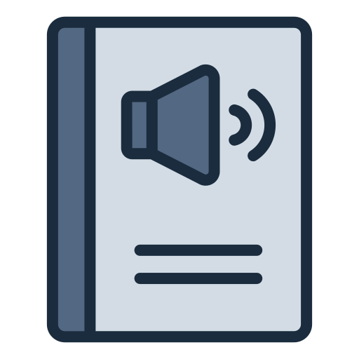 audio libro icono gratis