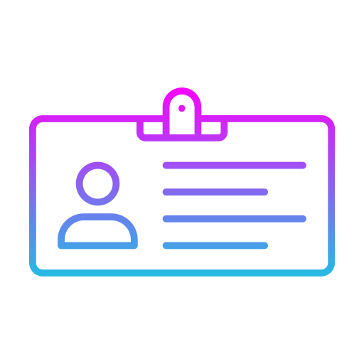tarjeta de identificación icono gratis