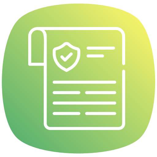 póliza de seguros icono gratis