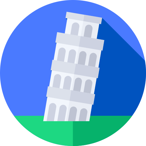 Leaning tower of pisa - Free monuments icons