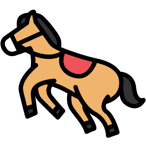 montar a caballo icono gratis