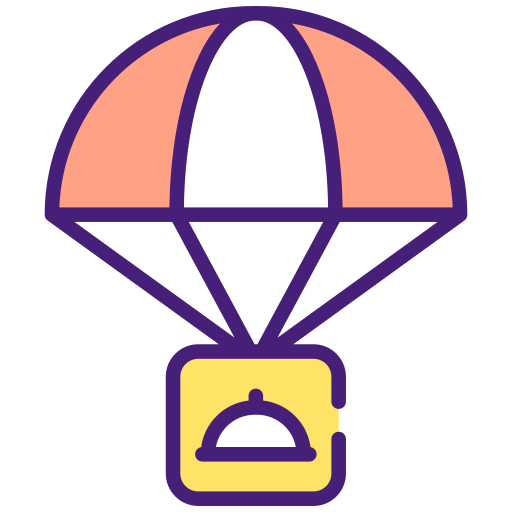 entrega aerea icono gratis