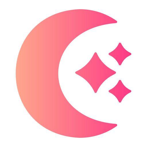 luna creciente icono gratis