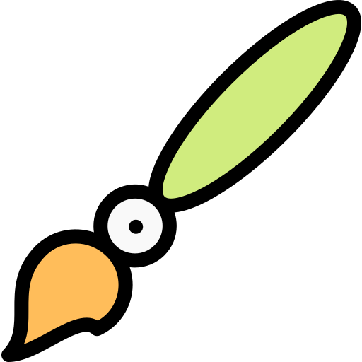 Cepillo de pintura icono gratis