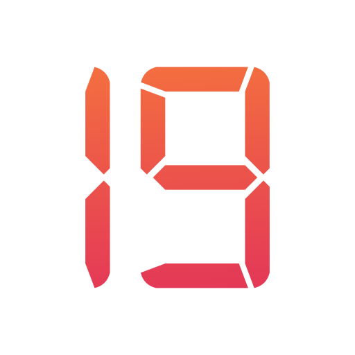 diecinueve icono gratis